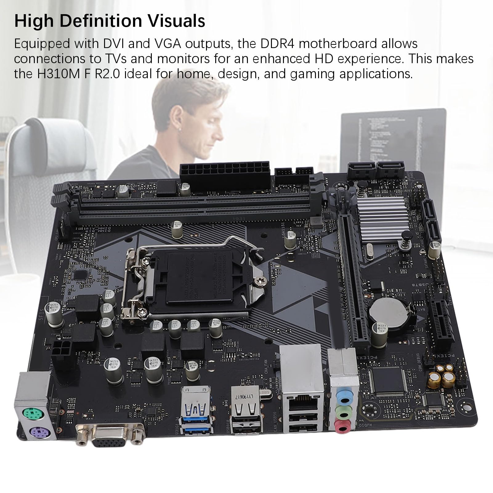 Amazon.com: H310M F R2.0 Motherboard for LGA 1151, Supports